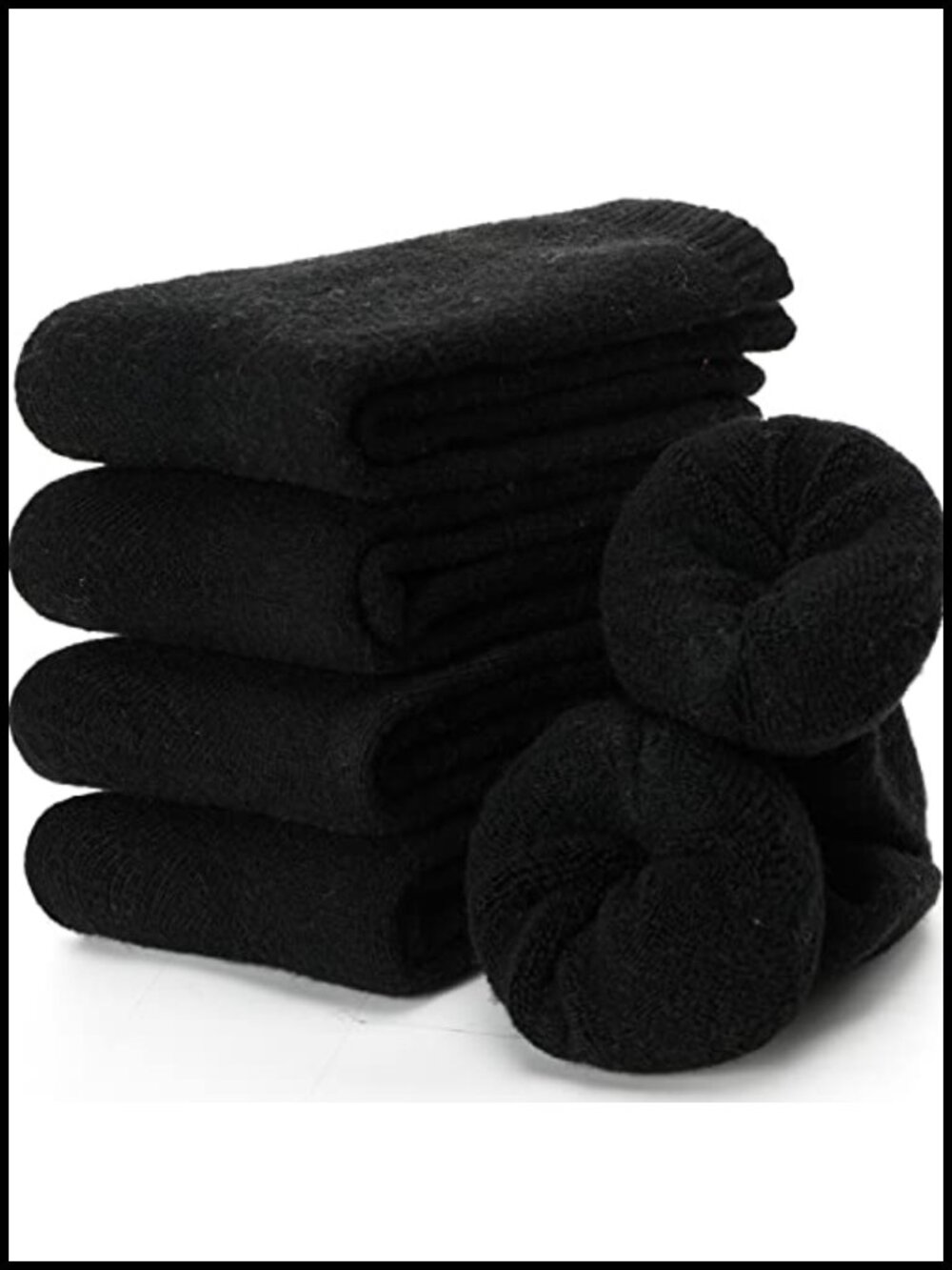 Merino Wool Socks Women Hiking Thermal Warm Winter Thick Crew Boot Work 5 Pairs